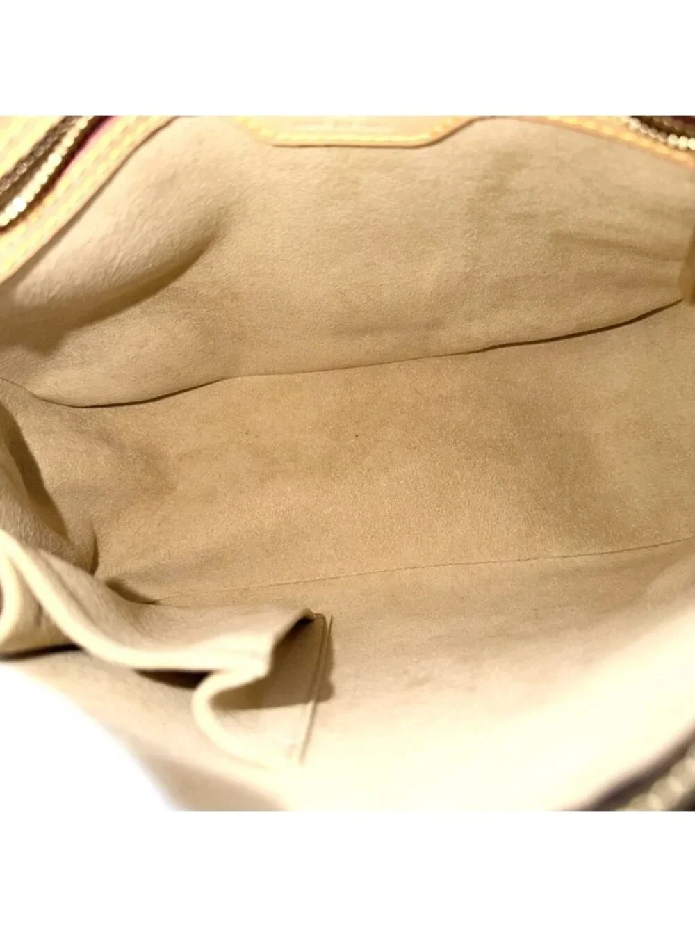 Louis Vuitton Looping MM Shoulder Bag Monogram Canvas Brown Gold